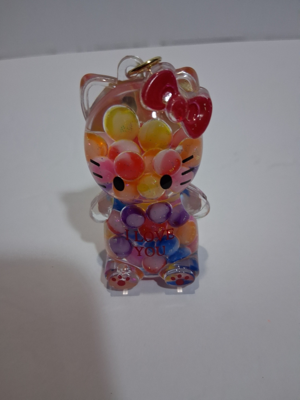Cute Multicolor Cat Keychain Toy - I Love You